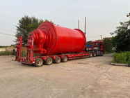 Red Industrial Grinding 7t / H Copper Ball Mill Mesin Horisontal Untuk Proses Penambangan